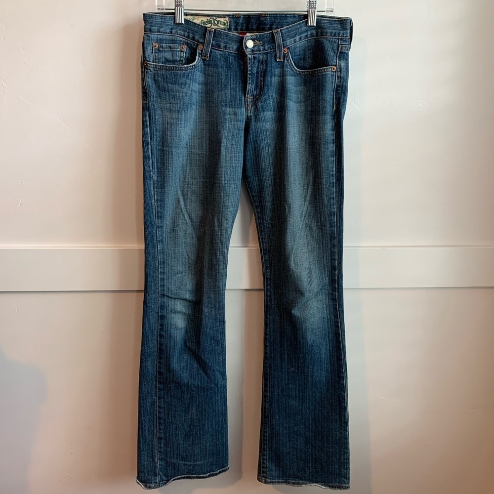 Lucky Brand Medium Wash Long Inseam Straight Jeans